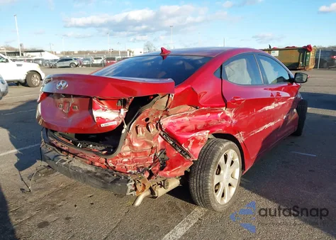 2012 Hyundai Elantra Limited (Ulsan Plant) z USA, uszkodzony, nr VIN KMHDH4AE6CU264151